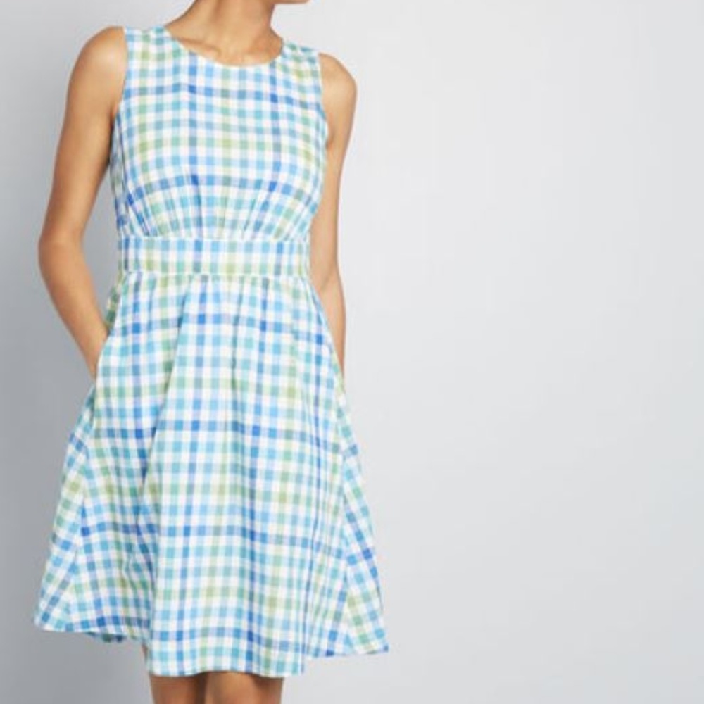 NWT ModCloth Emily and Fin Too Much Fun Sky Dress